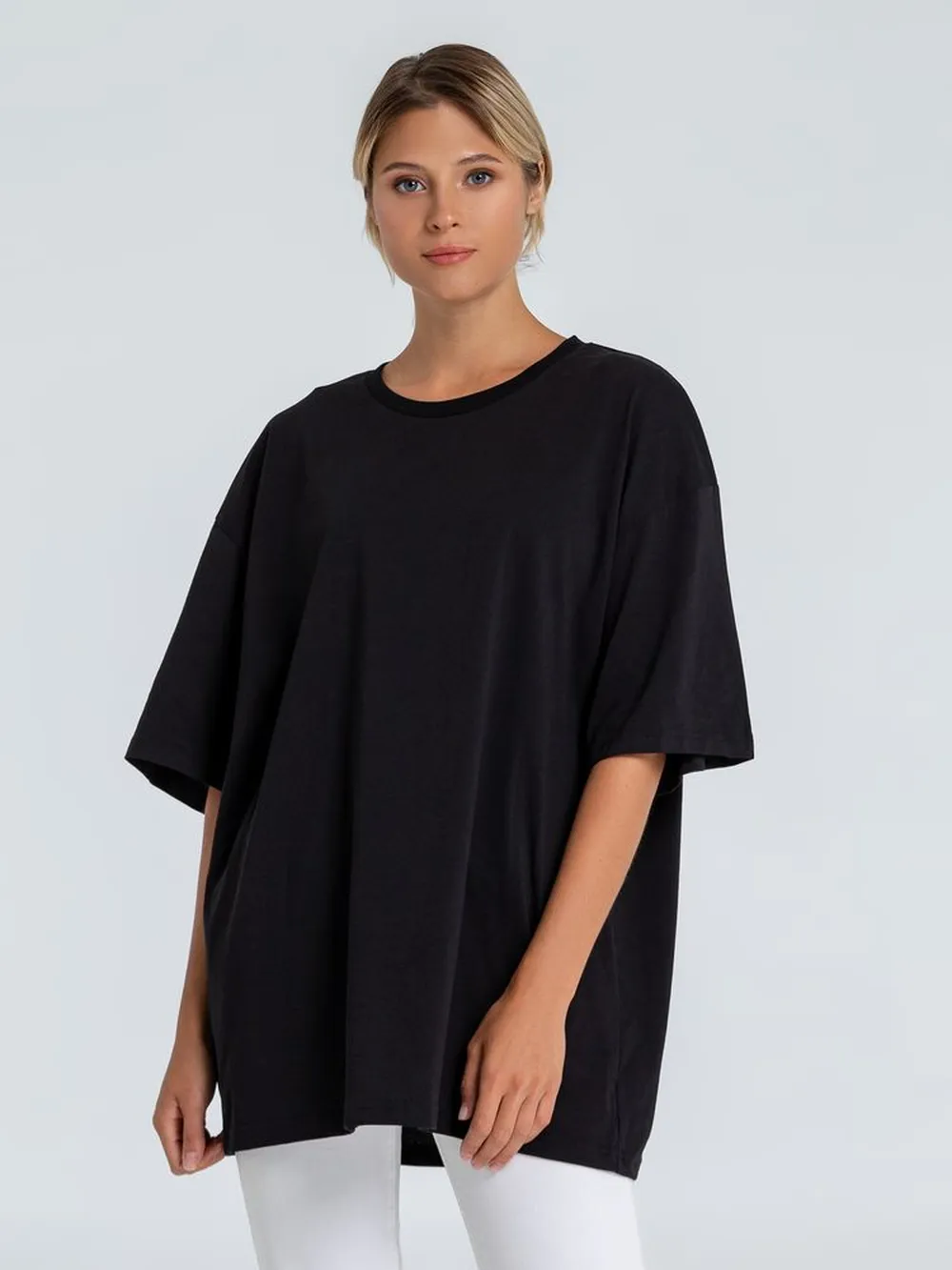 Футболка оверсайз «Внутренний Рим», черная, размер M/L заказать онлайн с вашим дизайном на заказ в Москве и области