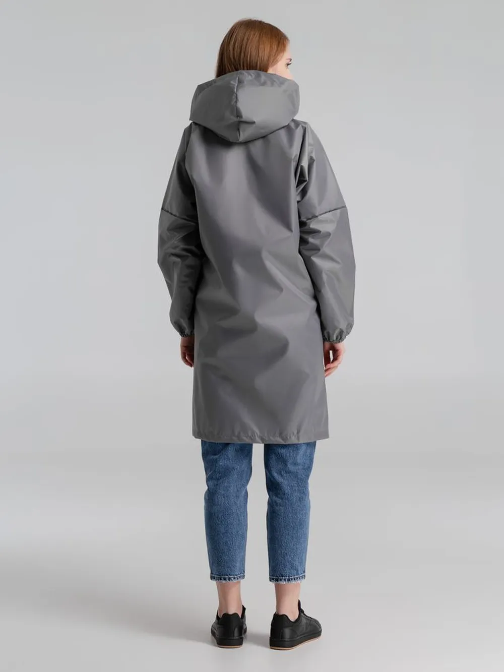 Дождевик со светоотражающими элементами Rainman Blink, серый, размер M заказать онлайн с вашим дизайном на заказ в Москве и области