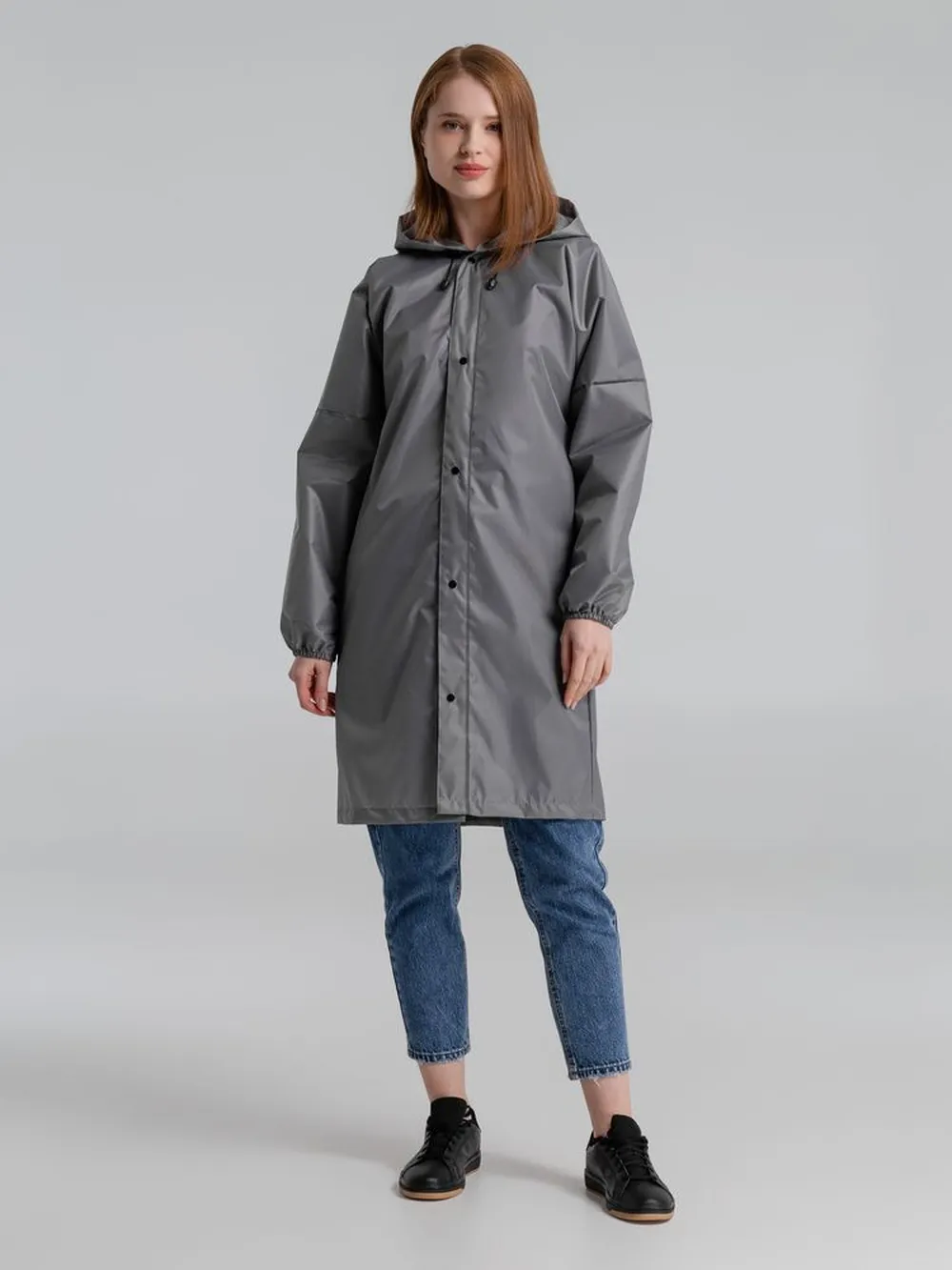 Дождевик со светоотражающими элементами Rainman Blink, серый, размер XL заказать онлайн с вашим дизайном на заказ в Москве и области