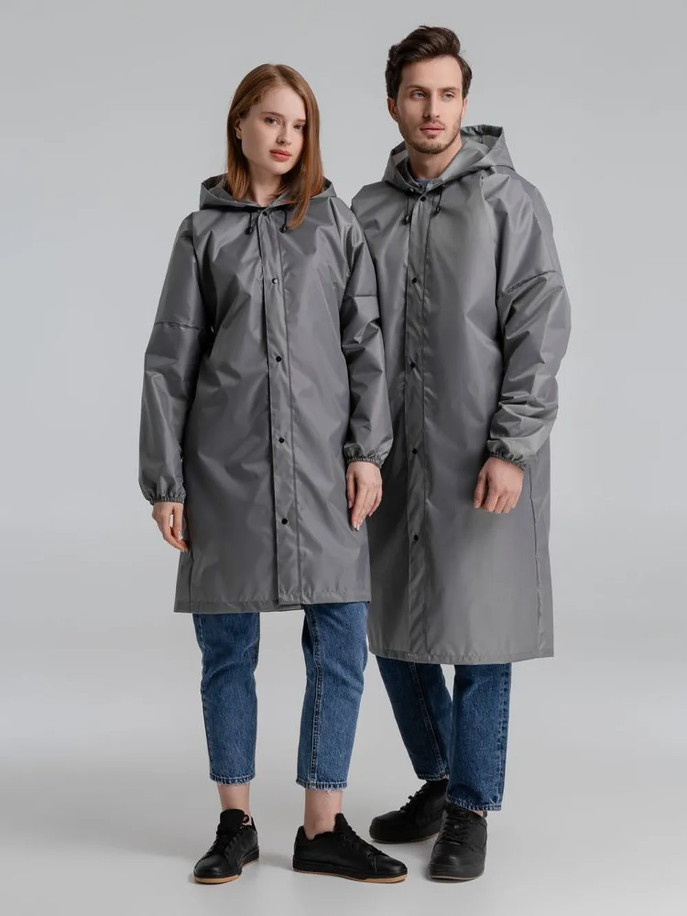 Дождевик со светоотражающими элементами Rainman Blink, серый, размер XL заказать онлайн с вашим дизайном на заказ в Москве и области