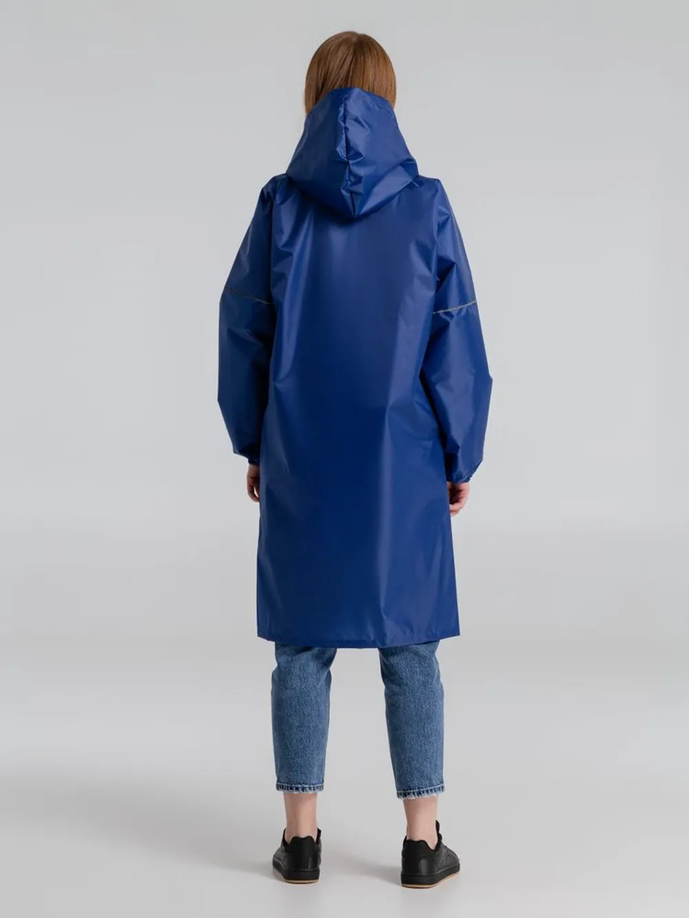 Дождевик со светоотражающими элементами Rainman Blink, ярко-синий заказать онлайн с вашим дизайном на заказ в Москве и области