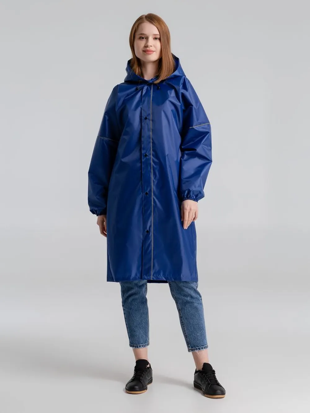 Дождевик со светоотражающими элементами Rainman Blink, ярко-синий заказать онлайн с вашим дизайном на заказ в Москве и области