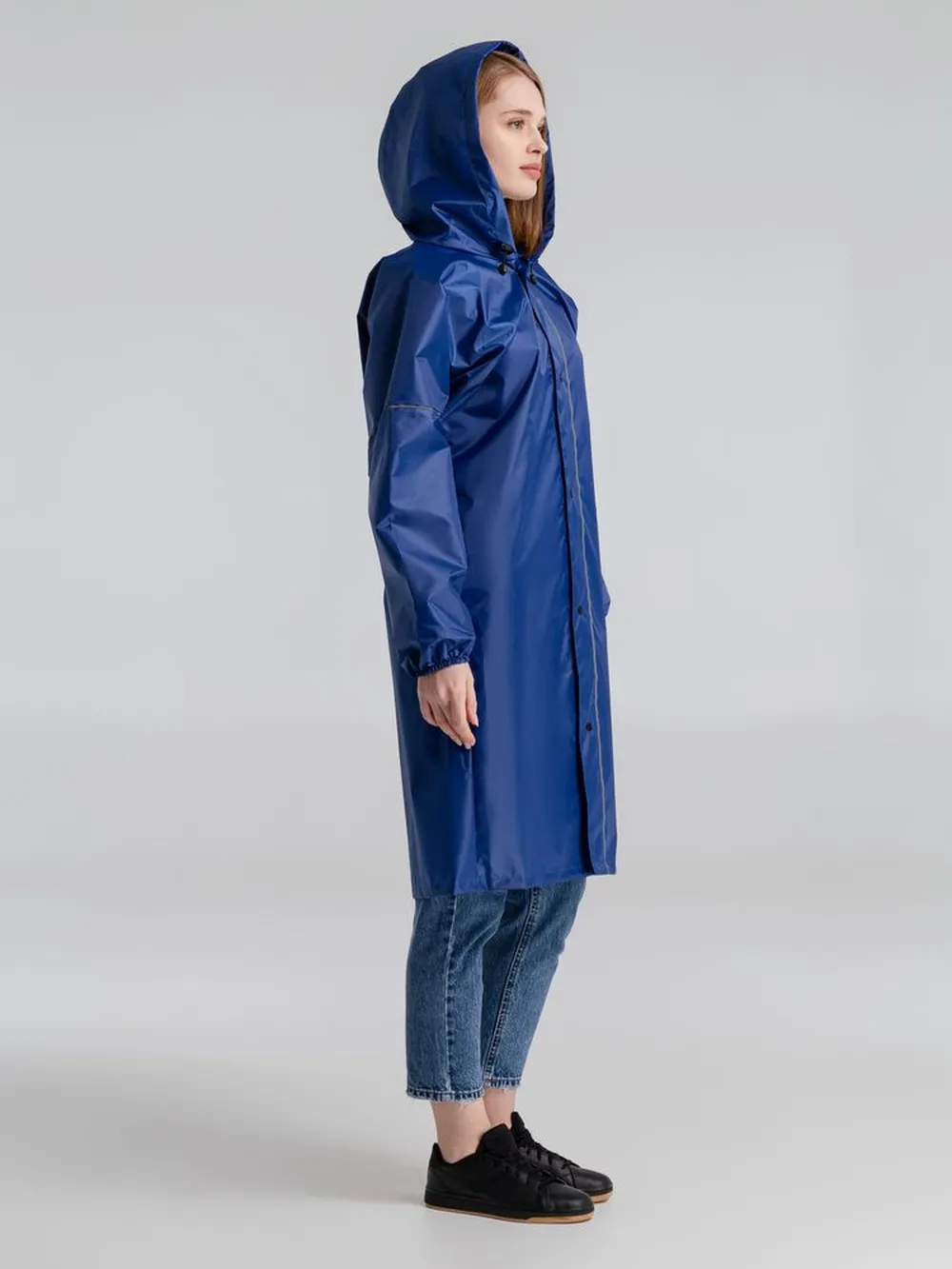 Дождевик со светоотражающими элементами Rainman Blink, ярко-синий, размер XXL заказать онлайн с вашим дизайном на заказ в Москве и области