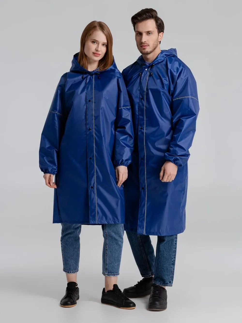 Дождевик со светоотражающими элементами Rainman Blink, ярко-синий, размер XXL заказать онлайн с вашим дизайном на заказ в Москве и области