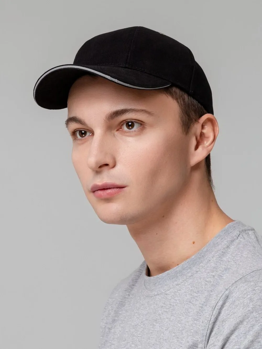 Бейсболка Hard Work Black со светоотражающим элементом заказать онлайн с вашим дизайном на заказ в Москве и области