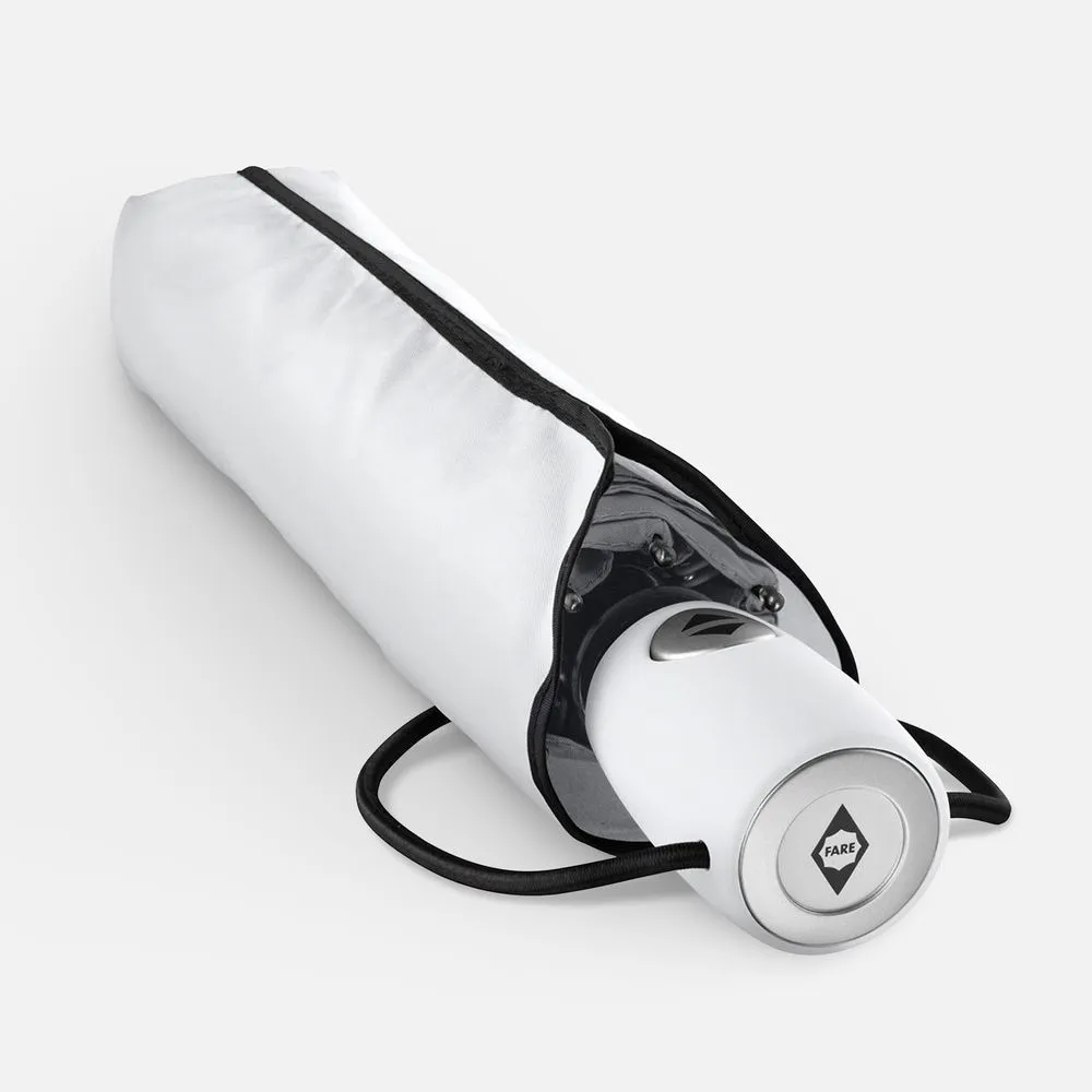 Зонт складной AOC, белый заказать онлайн с вашим дизайном на заказ в Москве и области