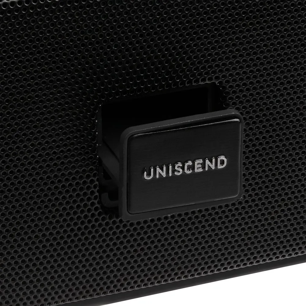 Беспроводная стереоколонка Uniscend Roombox, черная заказать онлайн с вашим дизайном на заказ в Москве и области