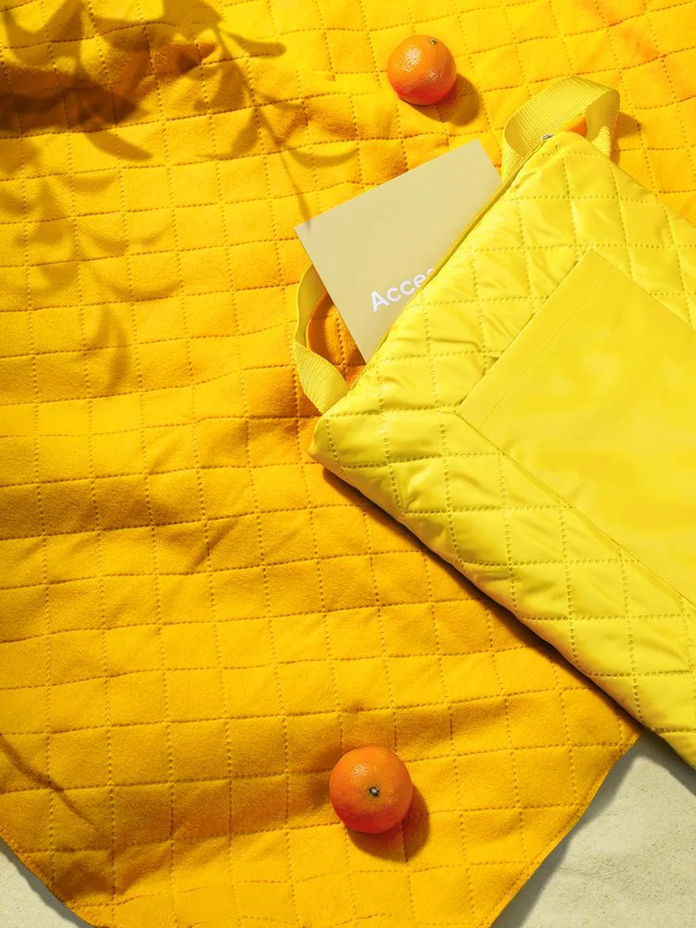Плед для пикника Soft & Dry, желтый заказать онлайн с вашим дизайном на заказ в Москве и области