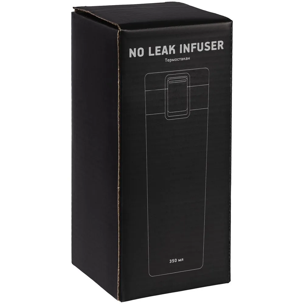 Термостакан с ситечком No Leak Infuser, черный заказать онлайн с вашим дизайном на заказ в Москве и области