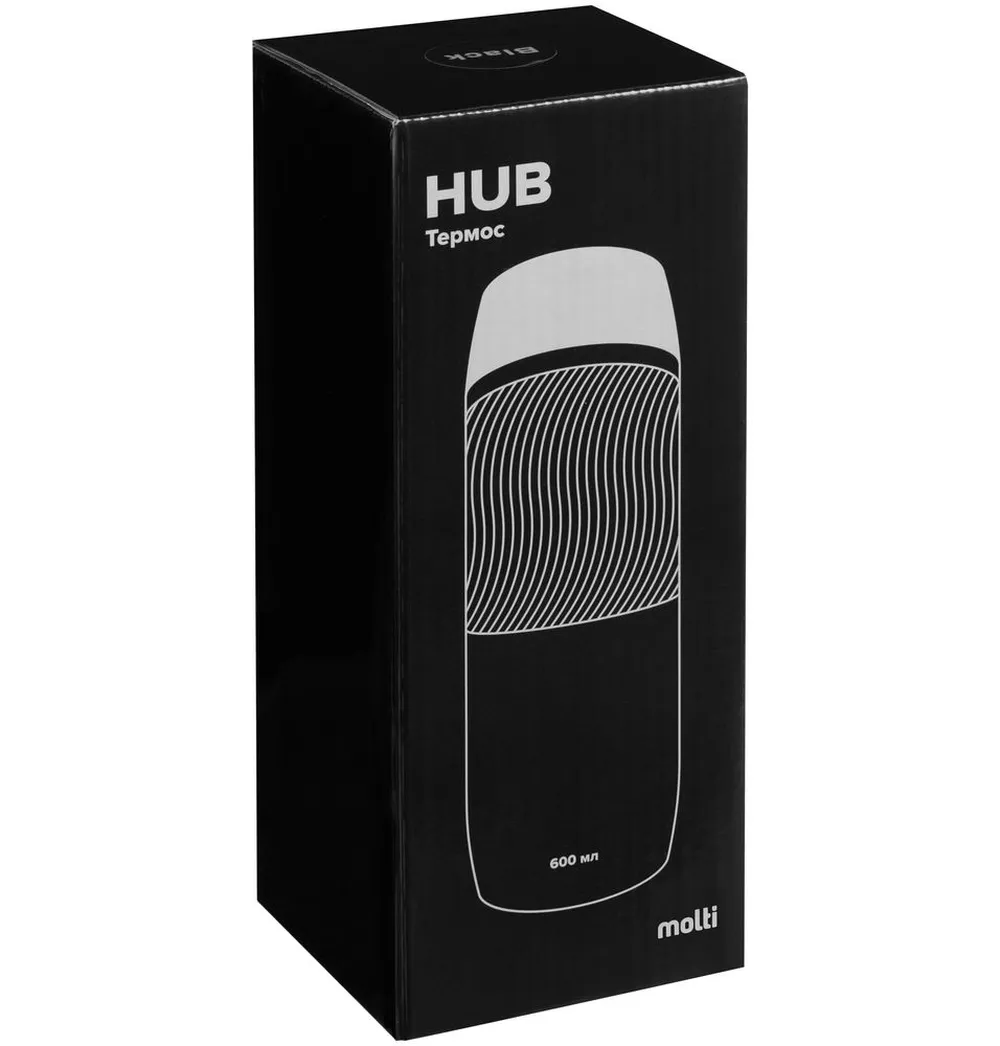 Термостакан Hub, темно-синий заказать онлайн с вашим дизайном на заказ в Москве и области