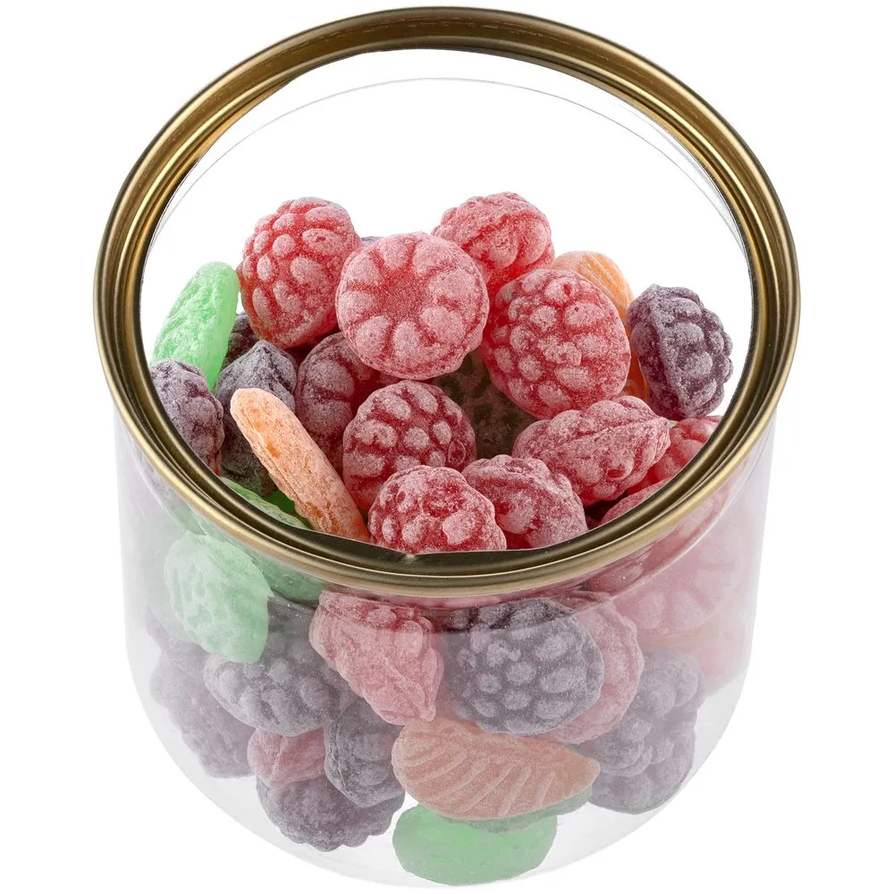 Карамель леденцовая Candy Crush, со вкусом фруктов, с прозрачной крышкой заказать онлайн с вашим дизайном на заказ в Москве и области