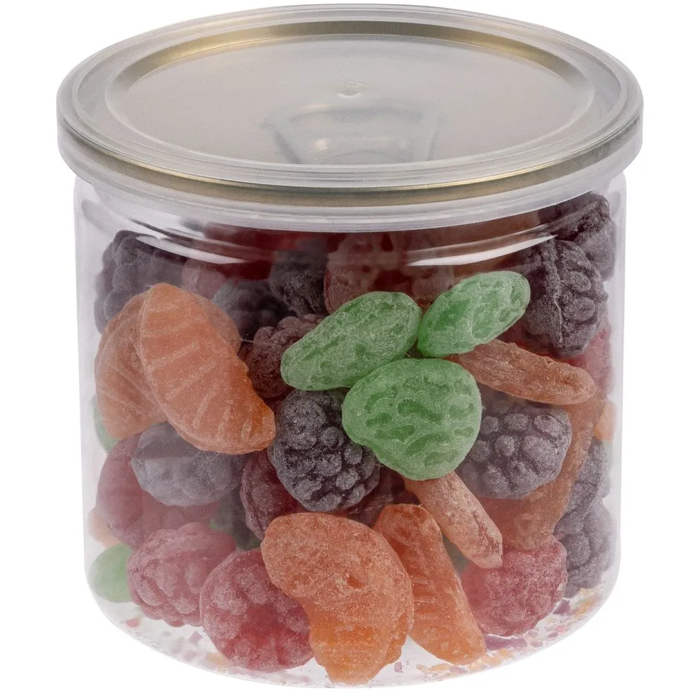 Карамель леденцовая Candy Crush, со вкусом фруктов, с прозрачной крышкой заказать онлайн с вашим дизайном на заказ в Москве и области