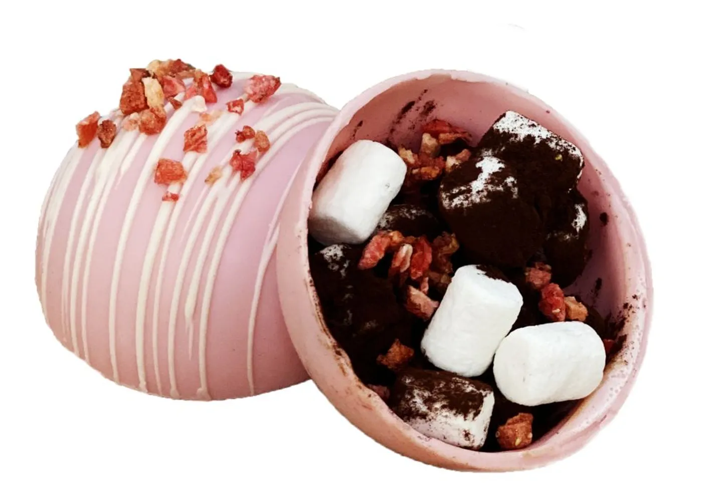 Шоколадная бомбочка «Клубника» заказать онлайн с вашим дизайном на заказ в Москве и области