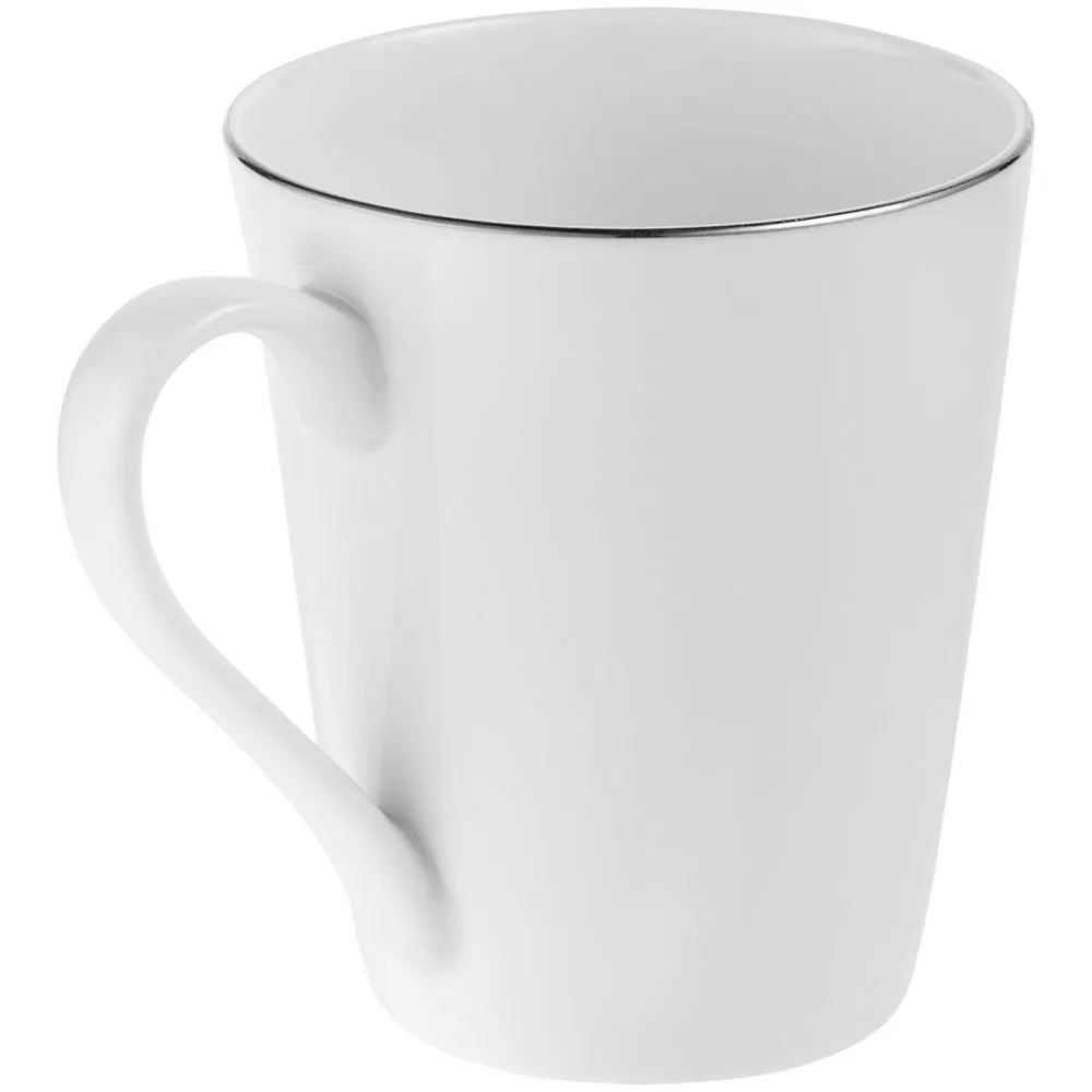 Кружка Select, белая с серебристой отводкой заказать онлайн с вашим дизайном на заказ в Москве и области