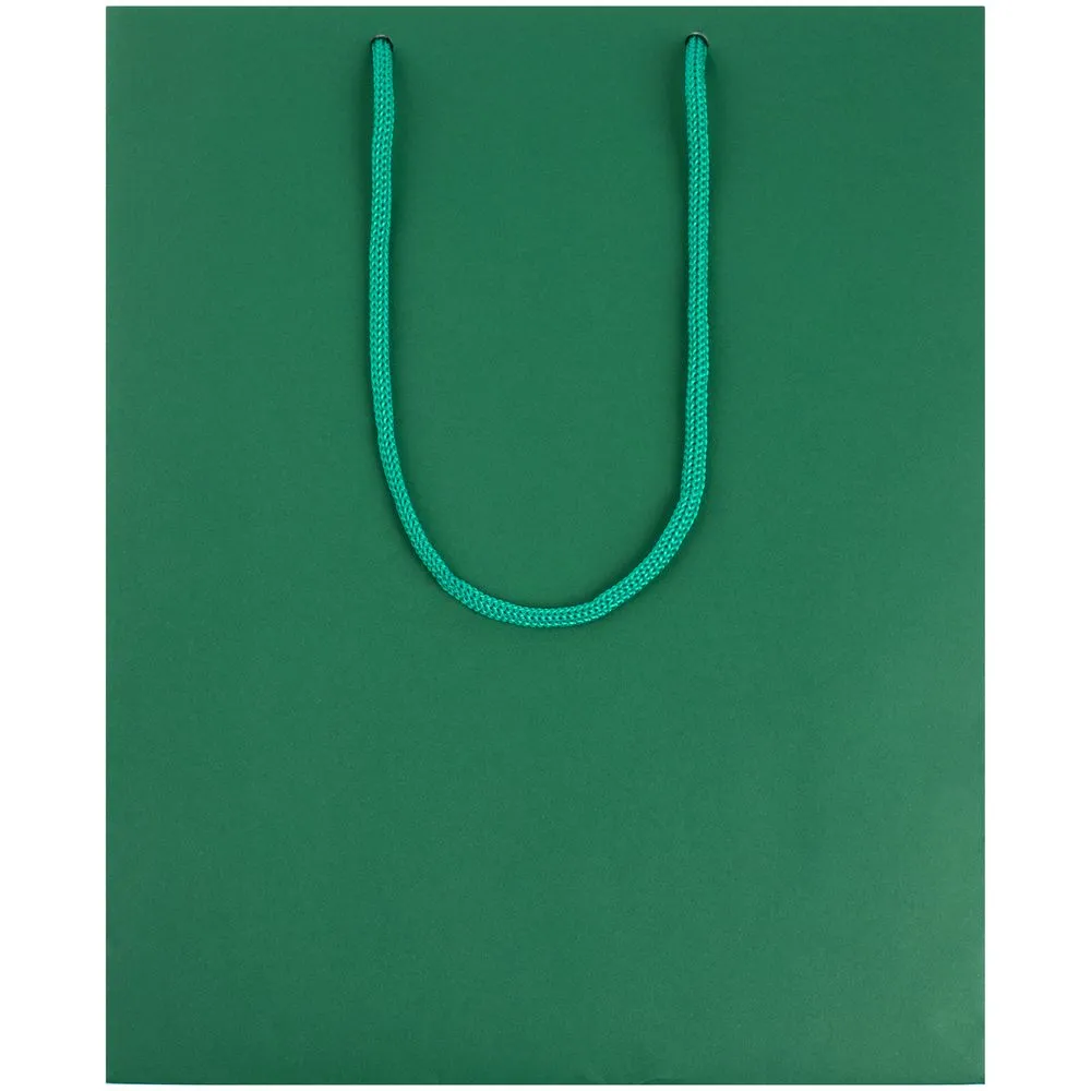 Пакет бумажный Wide, зеленый заказать онлайн с вашим дизайном на заказ в Москве и области