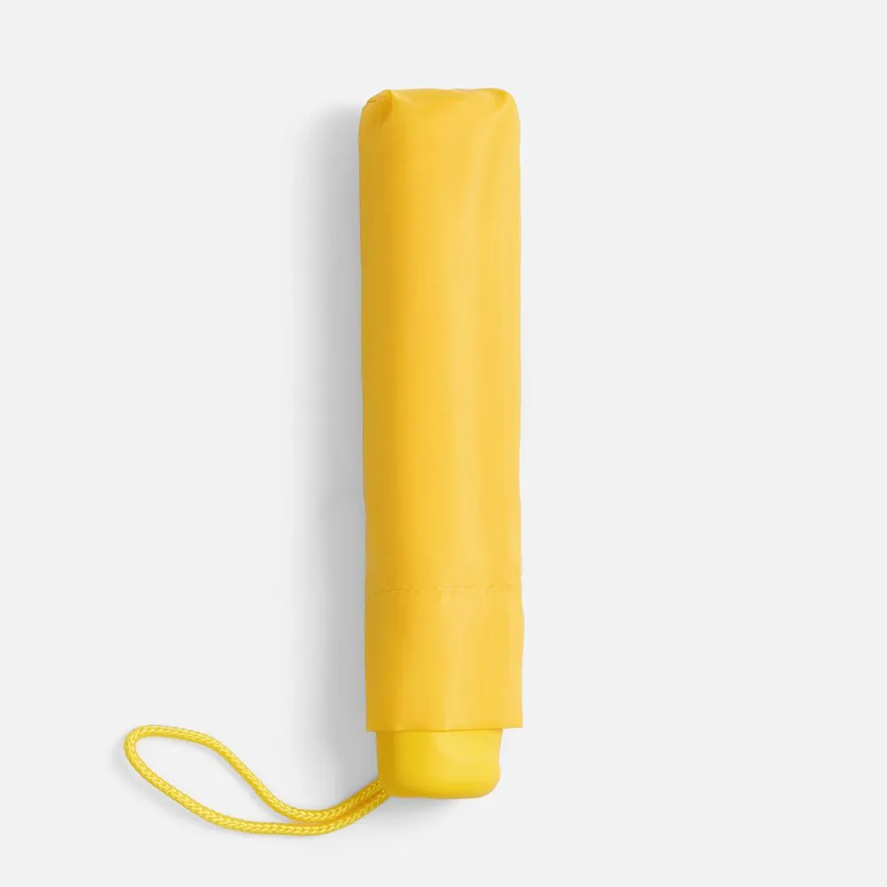 Зонт складной Basic, желтый заказать онлайн с вашим дизайном на заказ в Москве и области