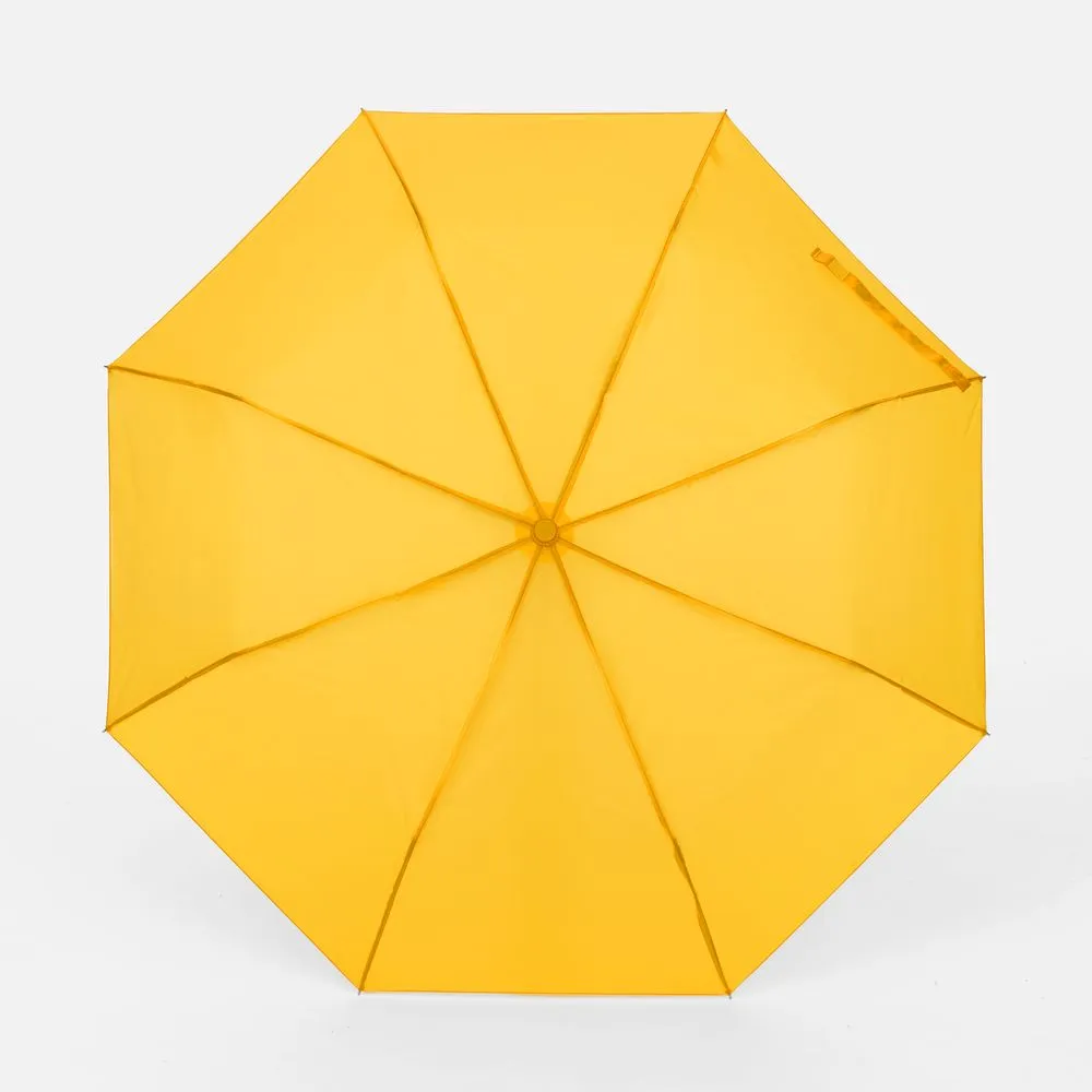 Зонт складной Basic, желтый заказать онлайн с вашим дизайном на заказ в Москве и области