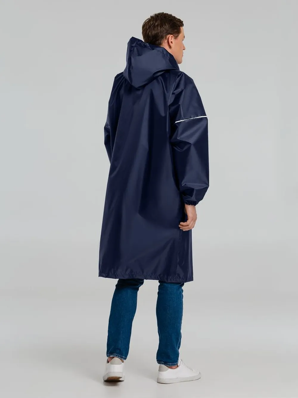 Дождевик со светоотражающими элементами Rainman Blink, синий, размер XS заказать онлайн с вашим дизайном на заказ в Москве и области