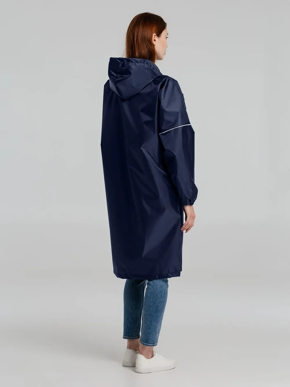 Дождевик со светоотражающими элементами Rainman Blink, синий, размер M заказать онлайн с вашим дизайном на заказ в Москве и области