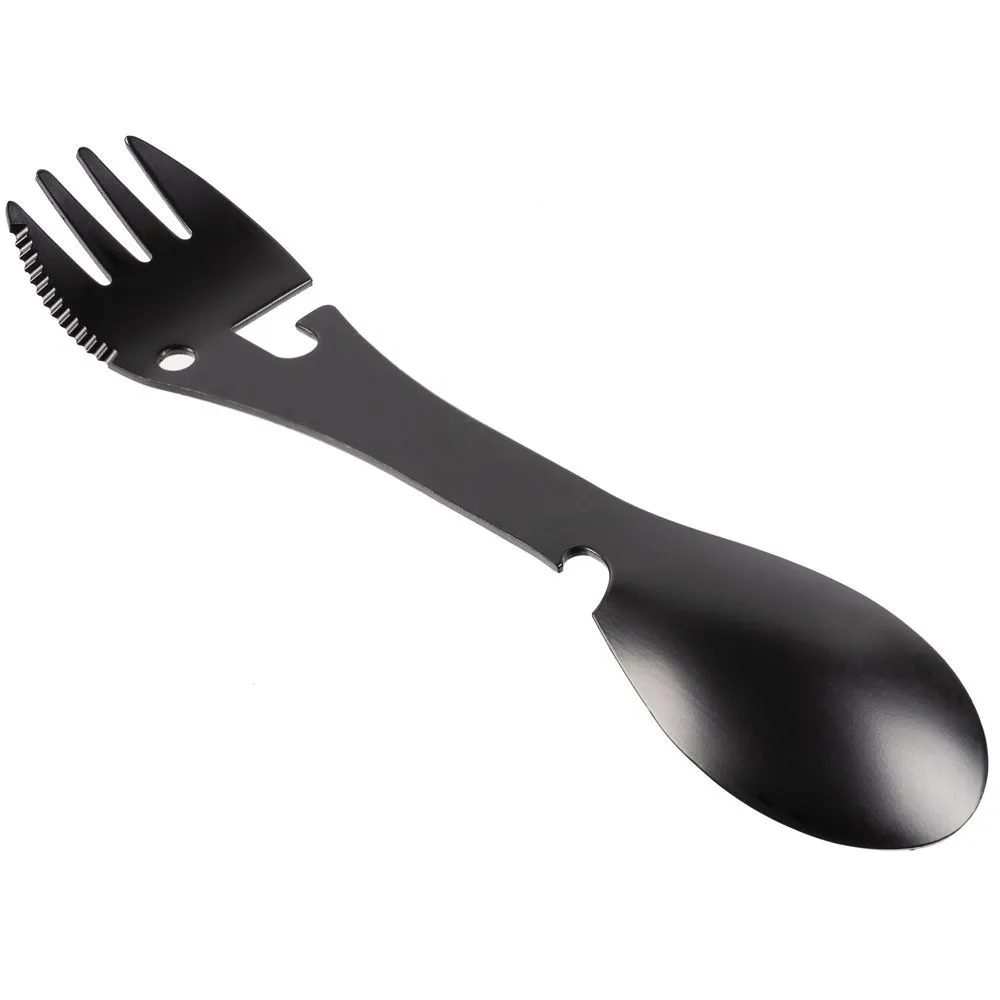 Походный столовый прибор Full Spoon, черный заказать онлайн с вашим дизайном на заказ в Москве и области