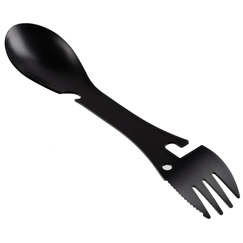 Походный столовый прибор Full Spoon, черный заказать онлайн с вашим дизайном на заказ в Москве и области