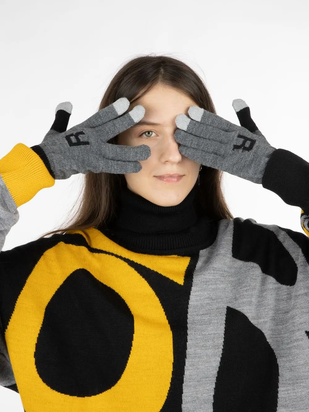 Сенсорные перчатки на заказ Guanti Tok, акрил, размер S/M заказать онлайн с вашим дизайном на заказ в Москве и области