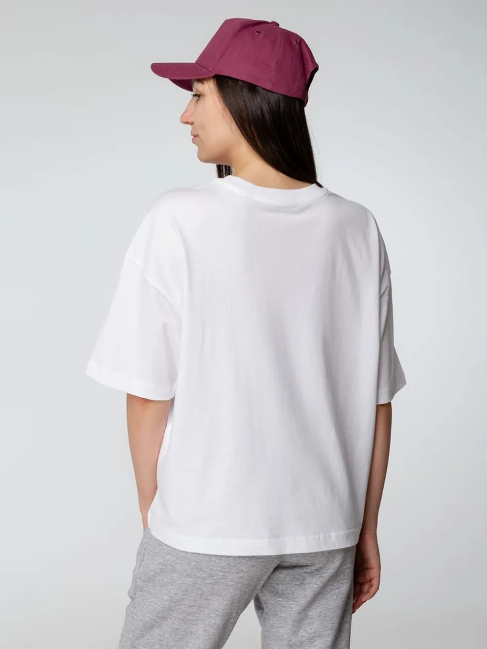 Футболка оверсайз женская Boxy Women, белая, размер L заказать онлайн с вашим дизайном на заказ в Москве и области