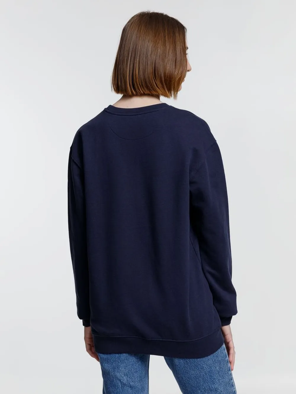 Свитшот унисекс Columbia, темно-синий, размер L заказать онлайн с вашим дизайном на заказ в Москве и области