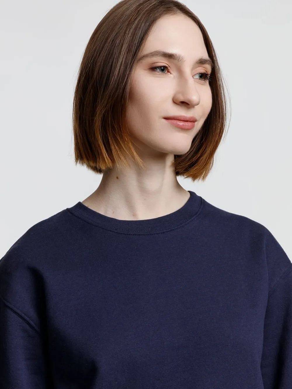 Свитшот унисекс Columbia, темно-синий, размер L заказать онлайн с вашим дизайном на заказ в Москве и области