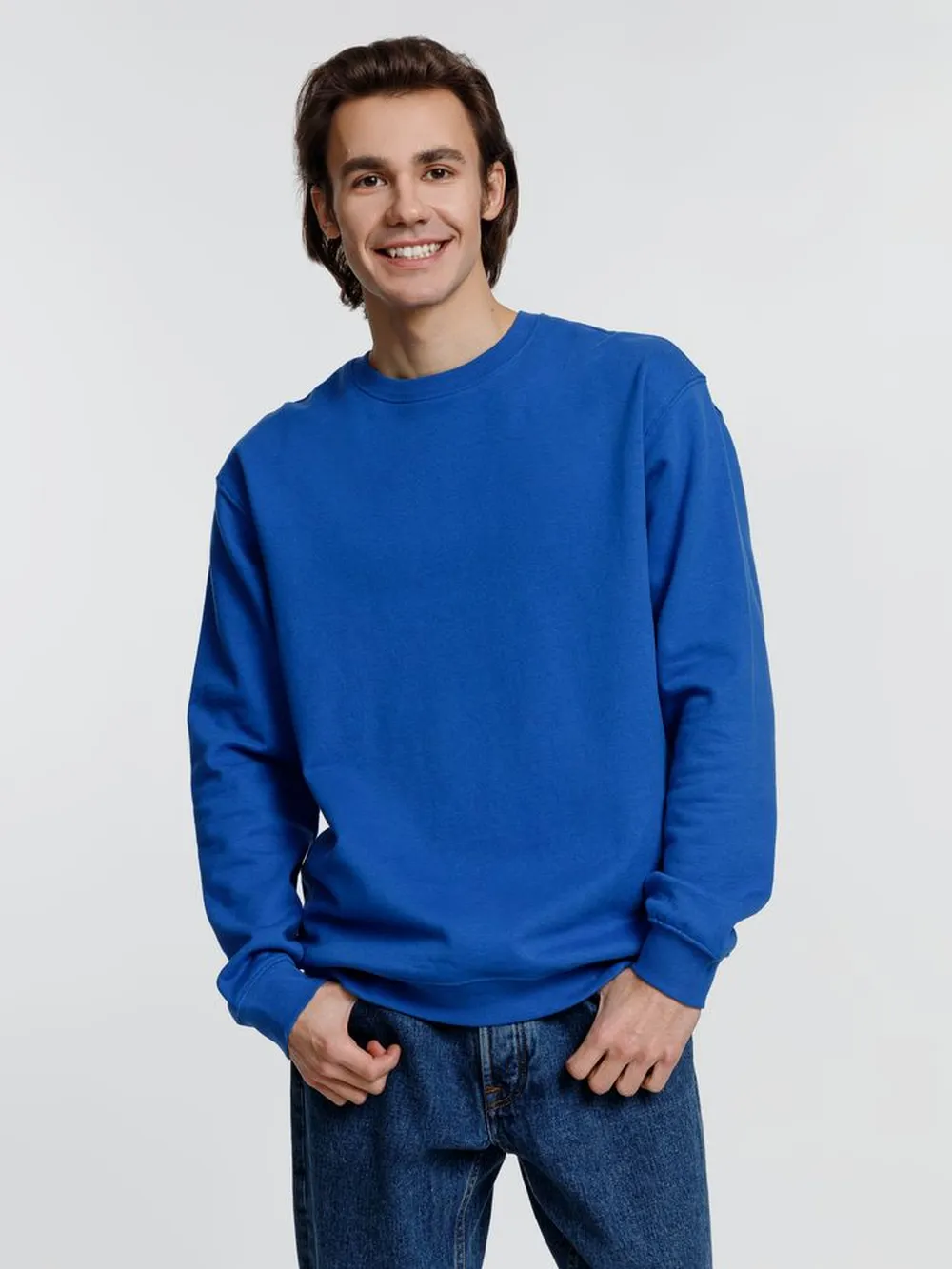 Свитшот унисекс Columbia, ярко-синий, размер XXL заказать онлайн с вашим дизайном на заказ в Москве и области