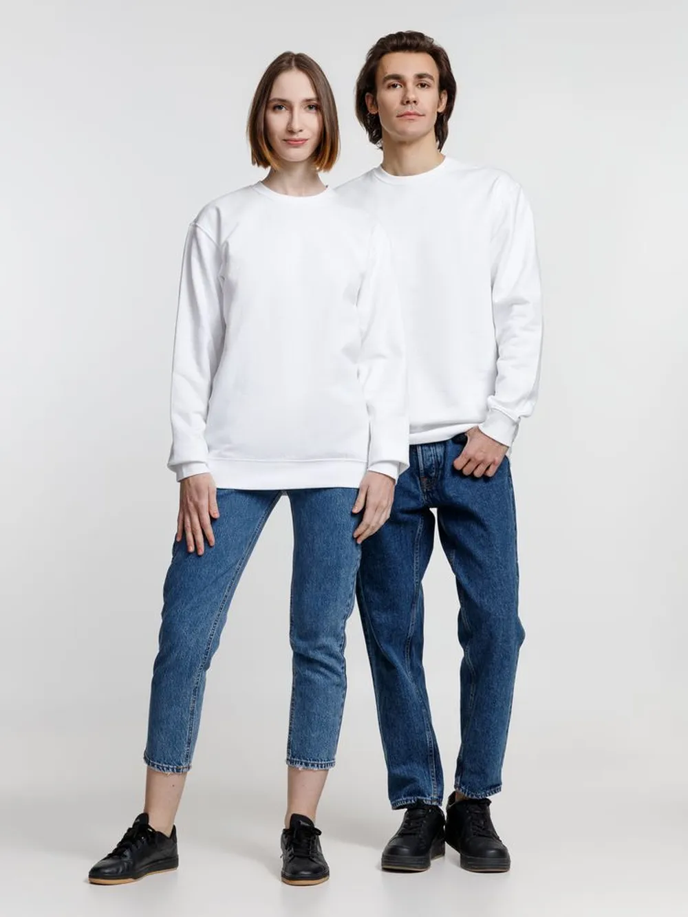 Свитшот унисекс Columbia, белый, размер L заказать онлайн с вашим дизайном на заказ в Москве и области