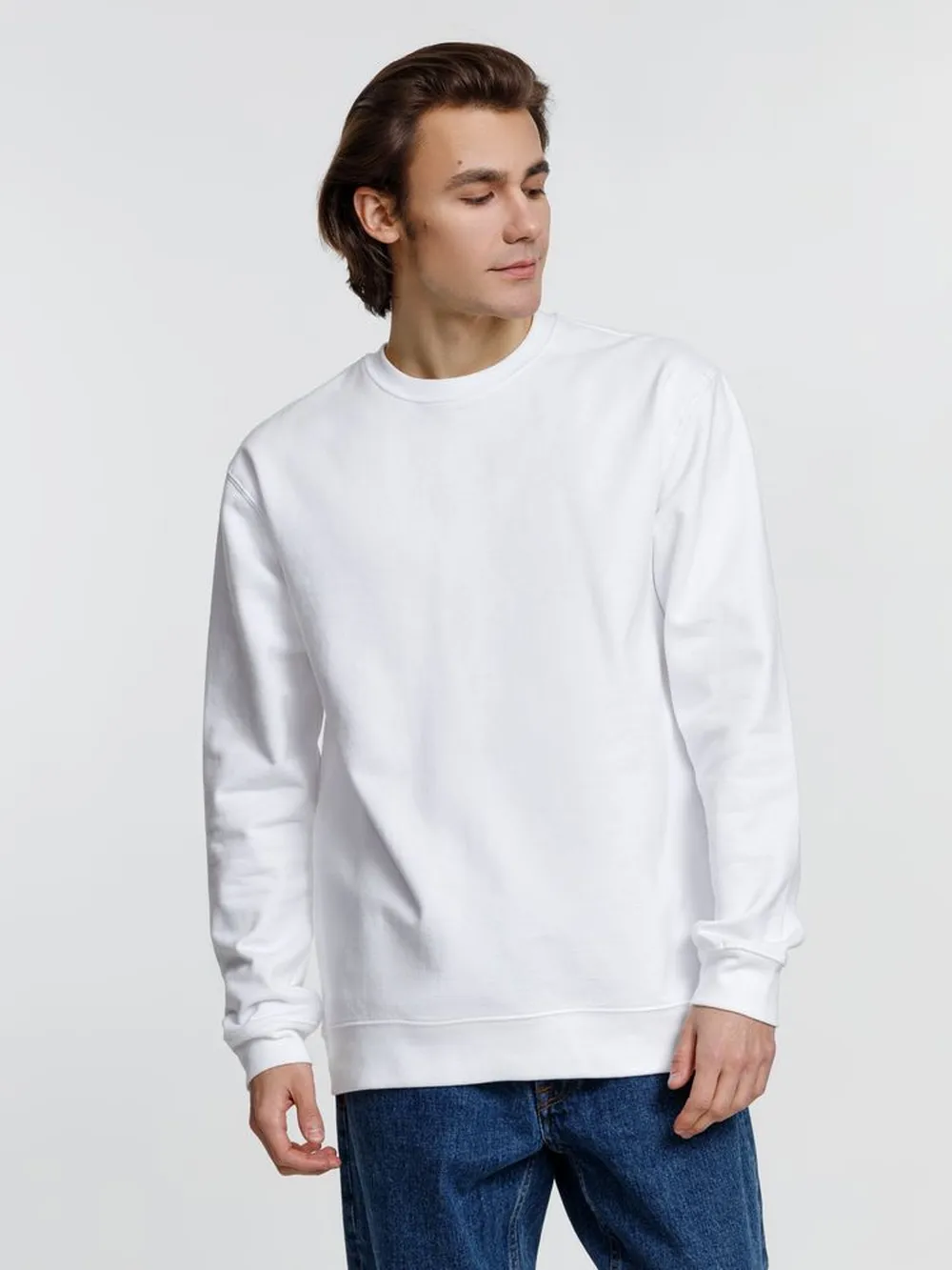 Свитшот унисекс Columbia, белый, размер L заказать онлайн с вашим дизайном на заказ в Москве и области