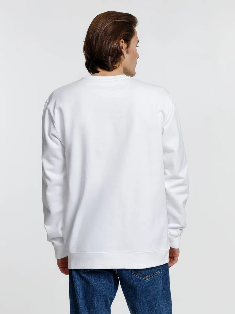 Свитшот унисекс Columbia, белый, размер L заказать онлайн с вашим дизайном на заказ в Москве и области