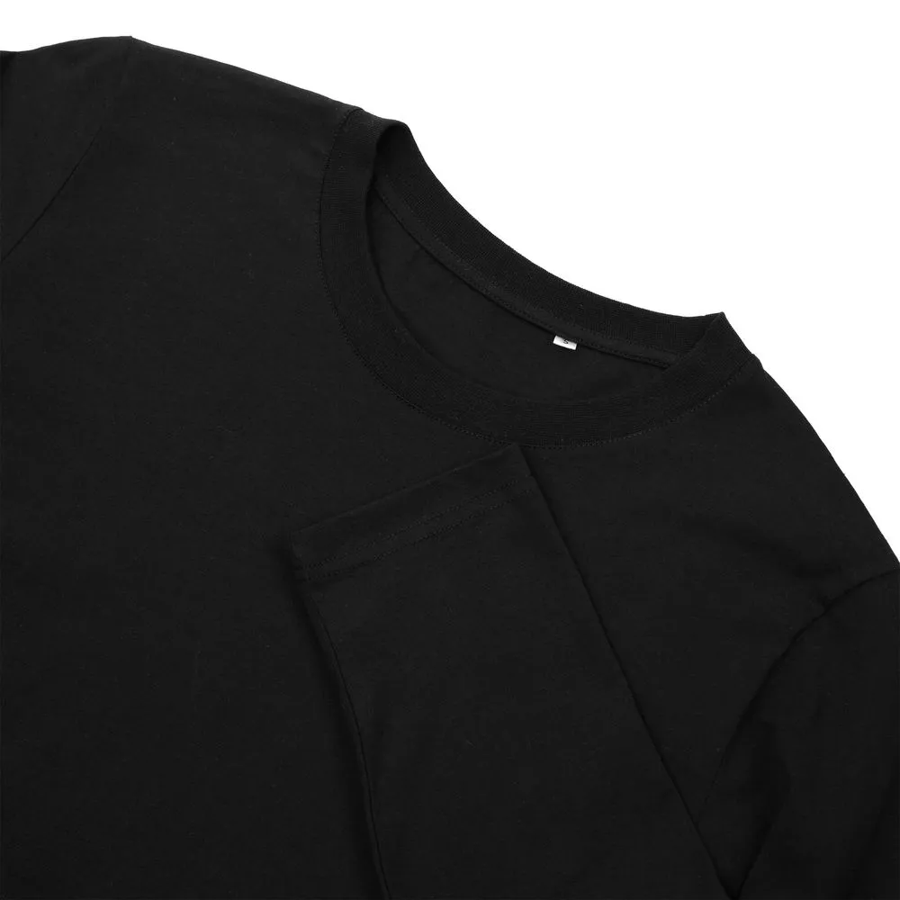 Футболка с длинным рукавом Lehta, черная, размер L заказать онлайн с вашим дизайном на заказ в Москве и области