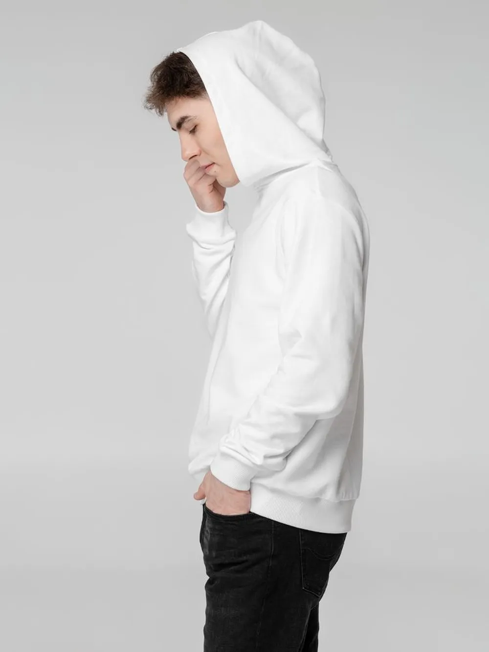 Худи Barta, белое, размер XL заказать онлайн с вашим дизайном на заказ в Москве и области