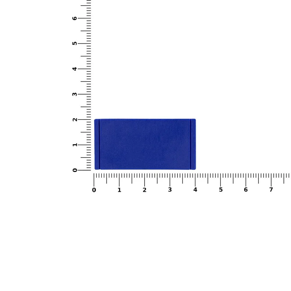 Лейбл из ПВХ Dzeta, S, синий заказать онлайн с вашим дизайном на заказ в Москве и области