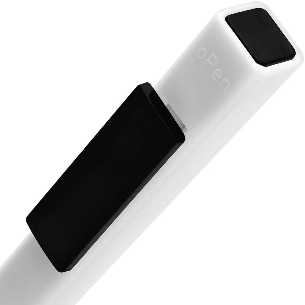 Ручка шариковая Swiper SQ, белая с черным заказать онлайн с вашим дизайном на заказ в Москве и области