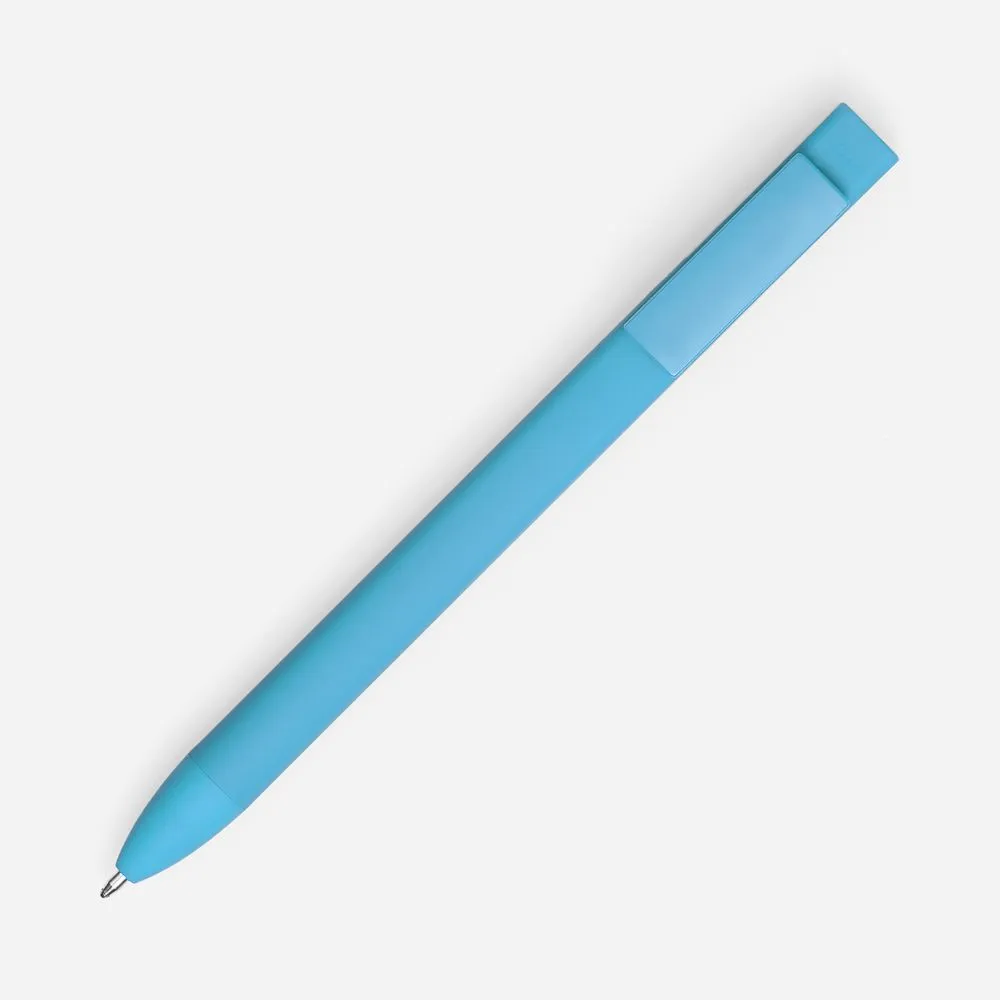 Ручка шариковая Swiper SQ Soft Touch, голубая заказать онлайн с вашим дизайном на заказ в Москве и области