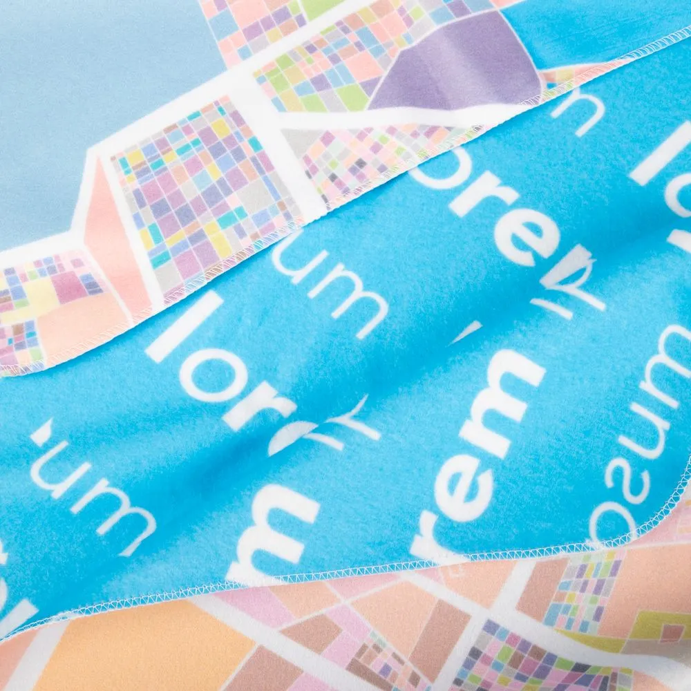 Флисовый плед Feltro Color Plus с печатью на заказ, S заказать онлайн с вашим дизайном на заказ в Москве и области