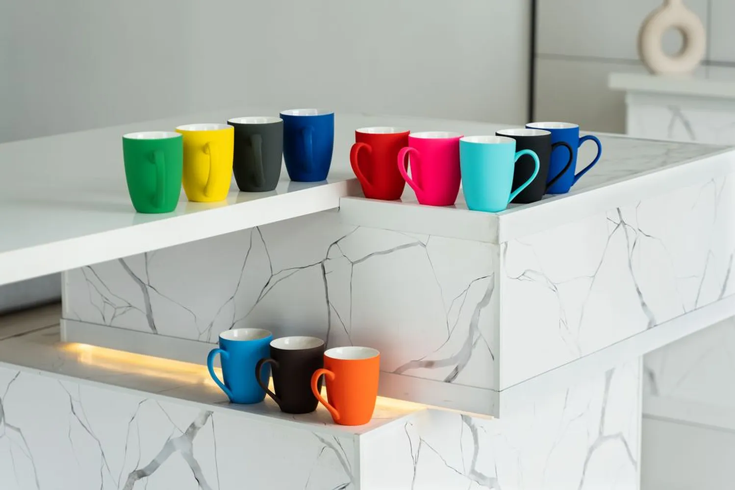 Кружка Good Morning с покрытием софт-тач, зеленая заказать онлайн с вашим дизайном на заказ в Москве и области