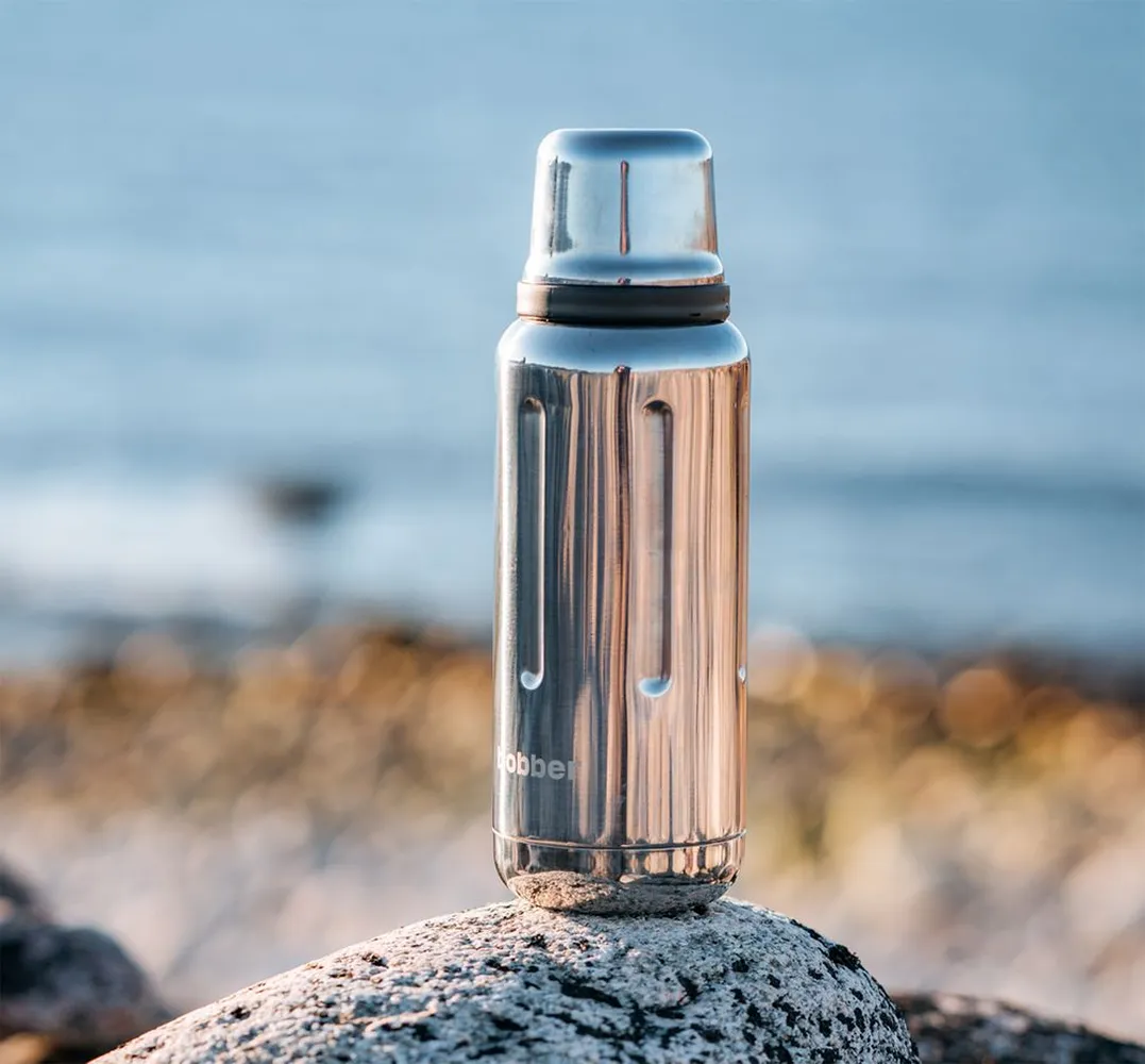 Термос Flask 1000, вакуумный, стальной зеркальный заказать онлайн с вашим дизайном на заказ в Москве и области