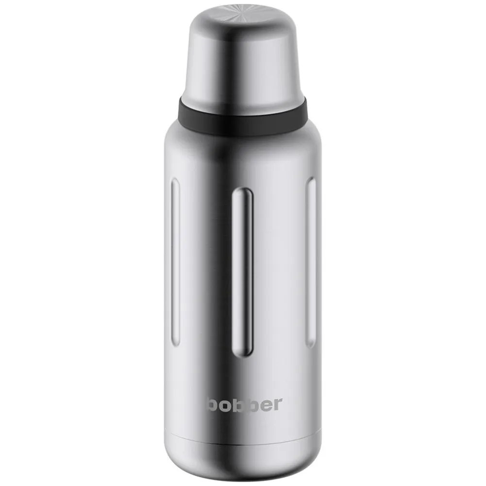 Термос Flask 1000, вакуумный, стальной матовый заказать онлайн с вашим дизайном на заказ в Москве и области