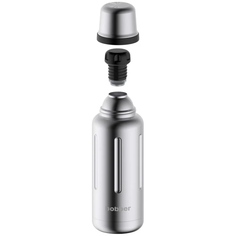 Термос Flask 1000, вакуумный, стальной матовый заказать онлайн с вашим дизайном на заказ в Москве и области