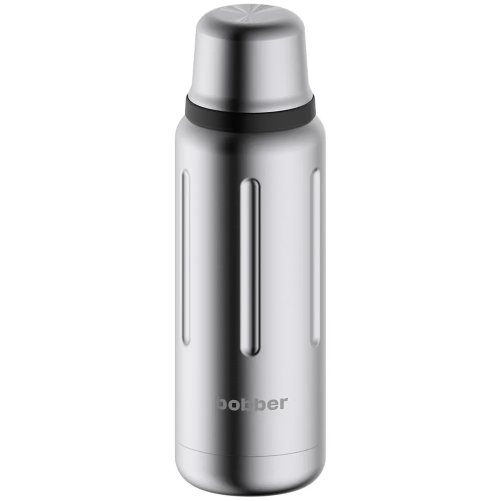 Термос Flask 470, вакуумный, стальной матовый заказать онлайн с вашим дизайном на заказ в Москве и области