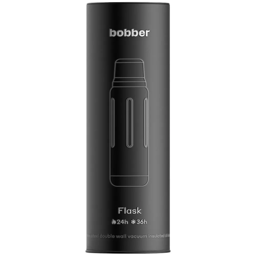 Термос Flask 470, вакуумный, стальной матовый заказать онлайн с вашим дизайном на заказ в Москве и области