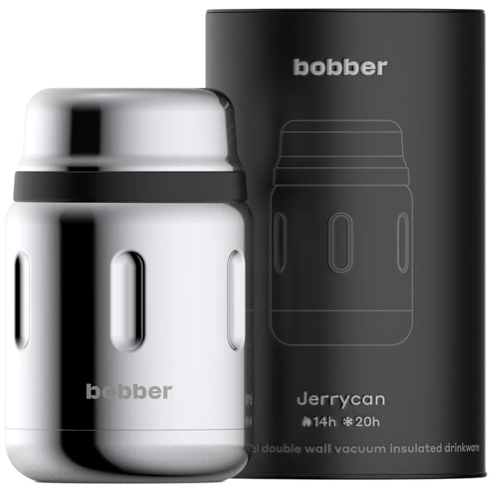 Термос для еды Jerrycan 700, вакуумный, стальной зеркальный заказать онлайн с вашим дизайном на заказ в Москве и области