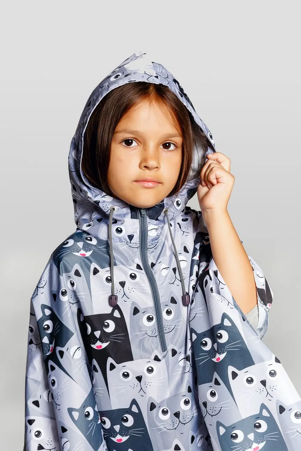 Дождевик-пончо детский AquaStop Kids на заказ, разноцветный,6-8 лет заказать онлайн с вашим дизайном на заказ в Москве и области