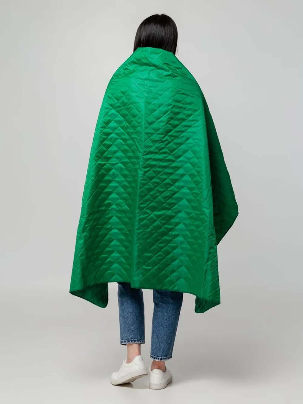 Плед-пончо для пикника SnapCoat, зеленый заказать онлайн с вашим дизайном на заказ в Москве и области