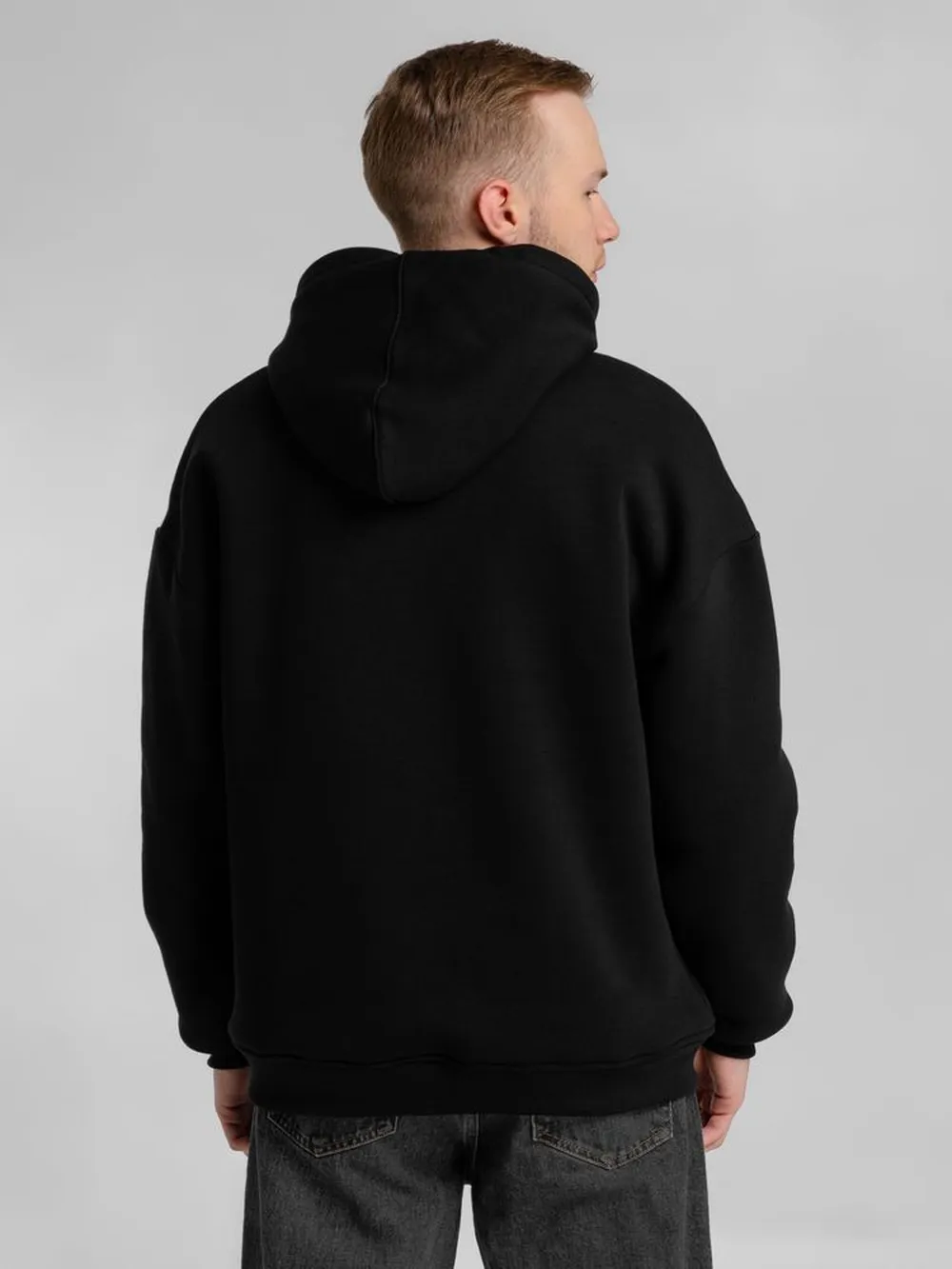 Худи Furry Oversize, черное, размер ХL/XXL заказать онлайн с вашим дизайном на заказ в Москве и области
