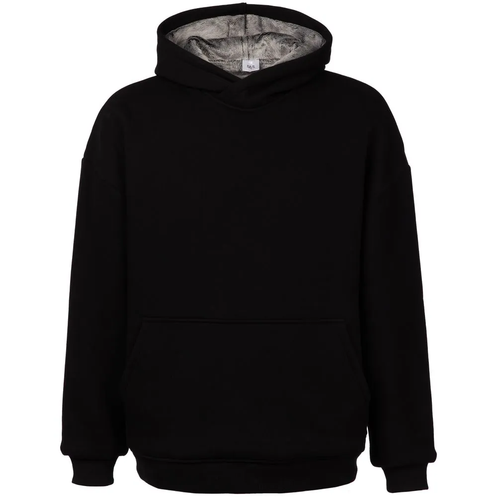 Худи Furry Oversize, черное, размер ХL/XXL заказать онлайн с вашим дизайном на заказ в Москве и области